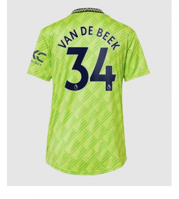 Manchester United Donny van de Beek #34 Tredjedrakt Kvinner 2022-23 Kortermet